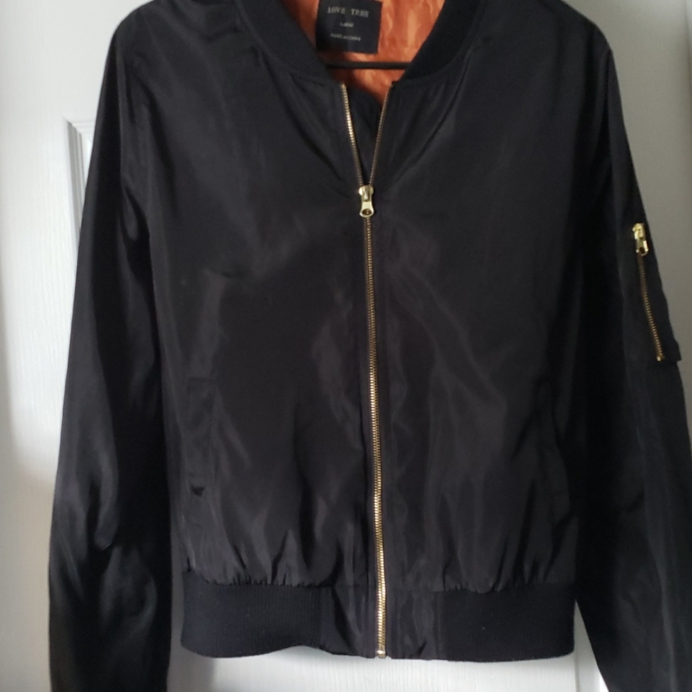 Juniors black bomber jacket great condition